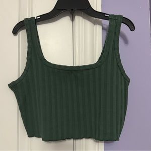 OFFLINE by AERIE Green Tank/Crop Top